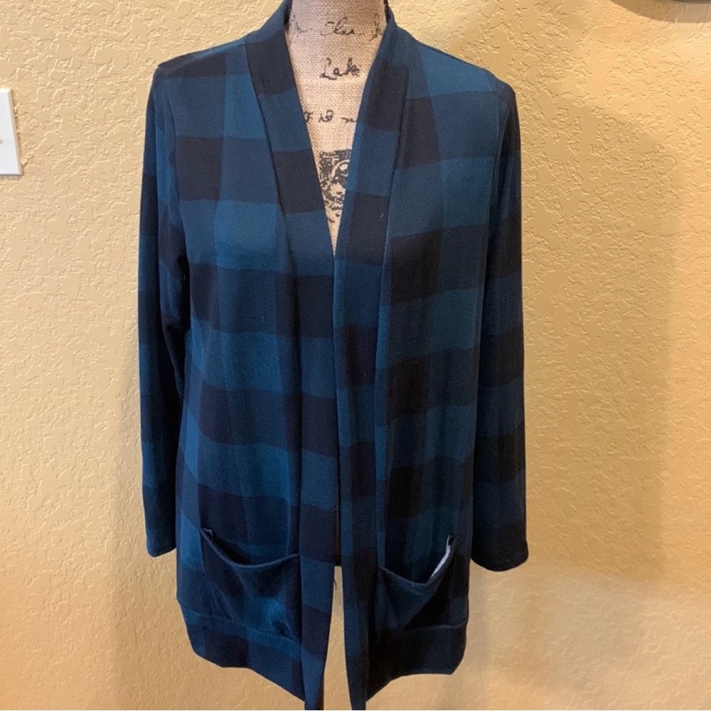 Riah Fashion buffalo check, cardigan, size XL, like new |  offer in description